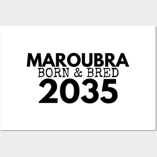 MAROUBRA BORN AND BRED 2035 DESIGN Posters and Art